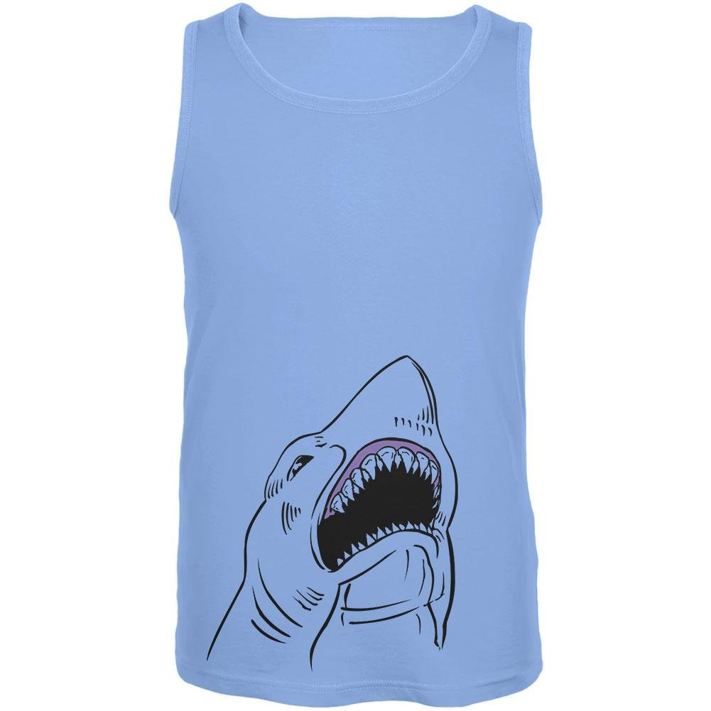 Peeking Shark Men's Tank Top - Stylish & Comfortable Summer Sleeveless Shirt for Casual Wear, Gym, Beach & Outdoor Activities