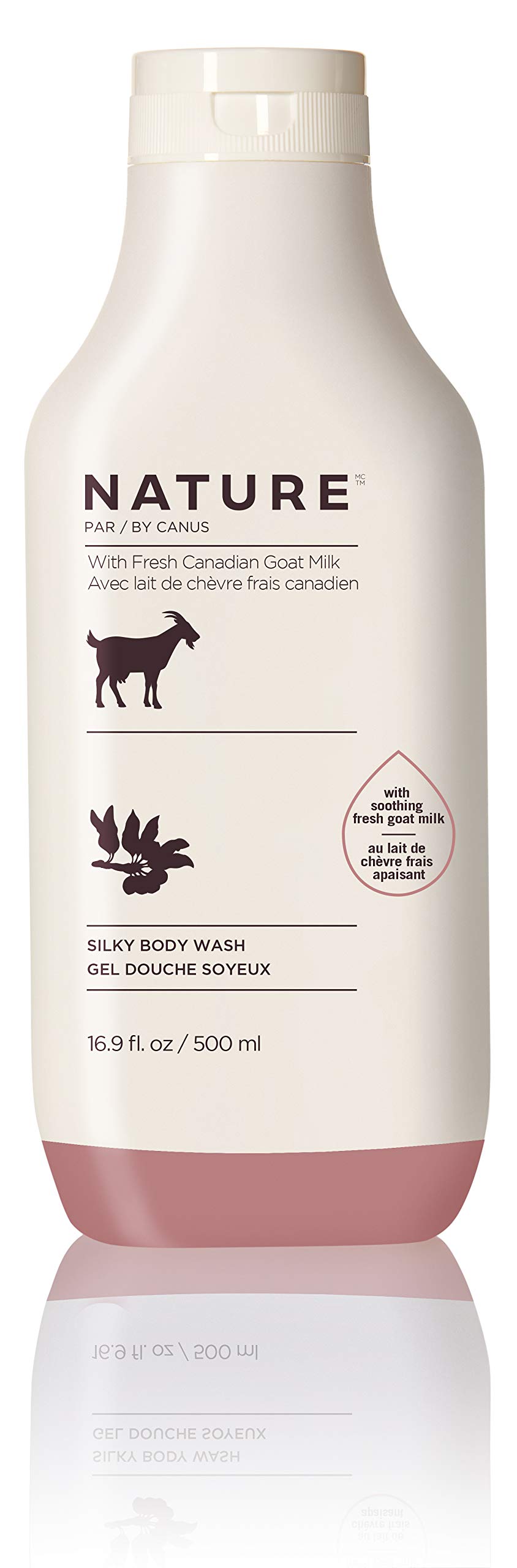 Nature By Canus Goat Milk & Shea Butter Body Wash - 16.9 Fl Oz Moisturizing Natural Cleanser for Dry Skin | Gentle Hydration for Daily Shower & Bath Routine