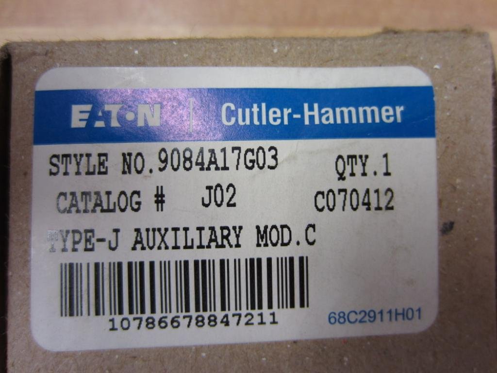 Eaton Cutler Hammer J Type Interlock 2Nc - J02 | Industrial Electrical Safety Switch | Perfect for Panel Boards & Control Systems