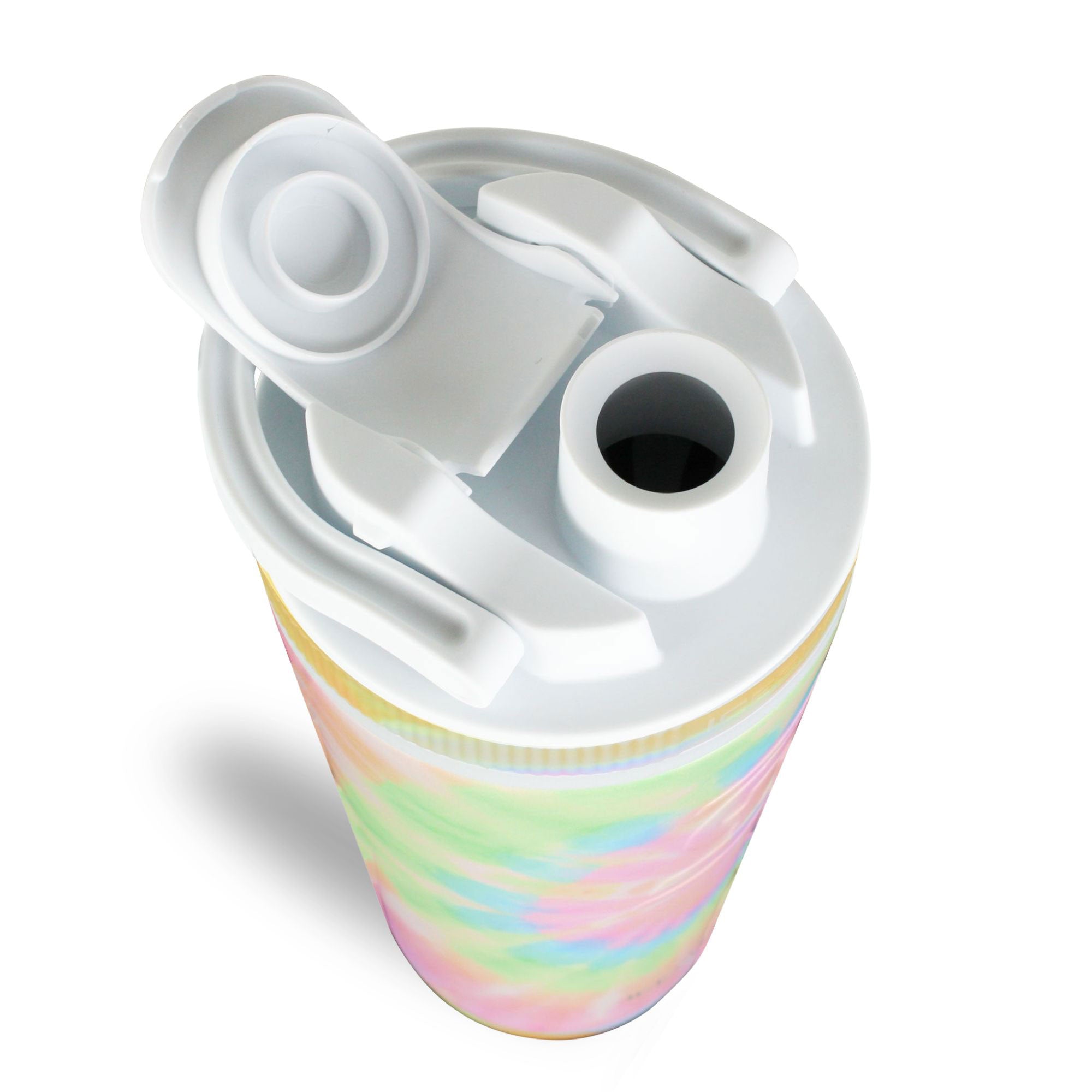 4D Series 26oz Ice Shaker Bottle - Cotton Candy Tie Dye Design | Leak Proof Protein Shaker Cup for Gym, Workouts & Sports | BPA Free Water Bottle for Protein Powder, Smoothies & Meal Replacement
