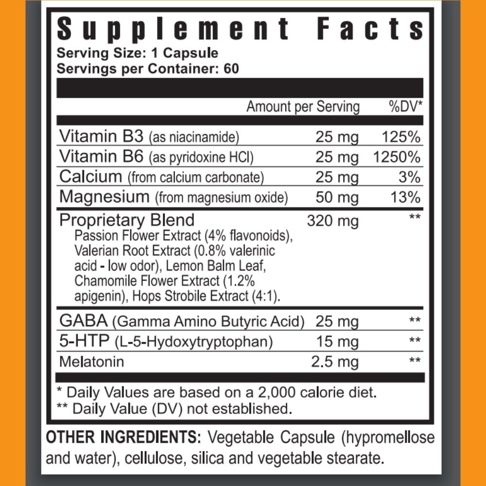 Sleep EZE 60 Capsules (2 Bottles) - Natural Sleep Aid Supplement for Adults - Promotes Relaxation & Better Sleep - Perfect for Nighttime Use, Travel & Jet Lag Relief