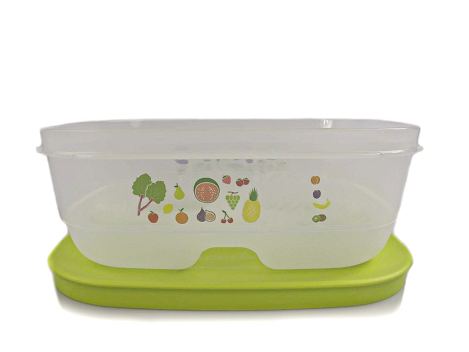 Tupperware Klimaoase Primaklima Fridgesmart Plus 800ml Green - Airtight Food Storage Container for Refrigerator - Perfect for Meal Prep, Leftovers & Fresh Produce Organization