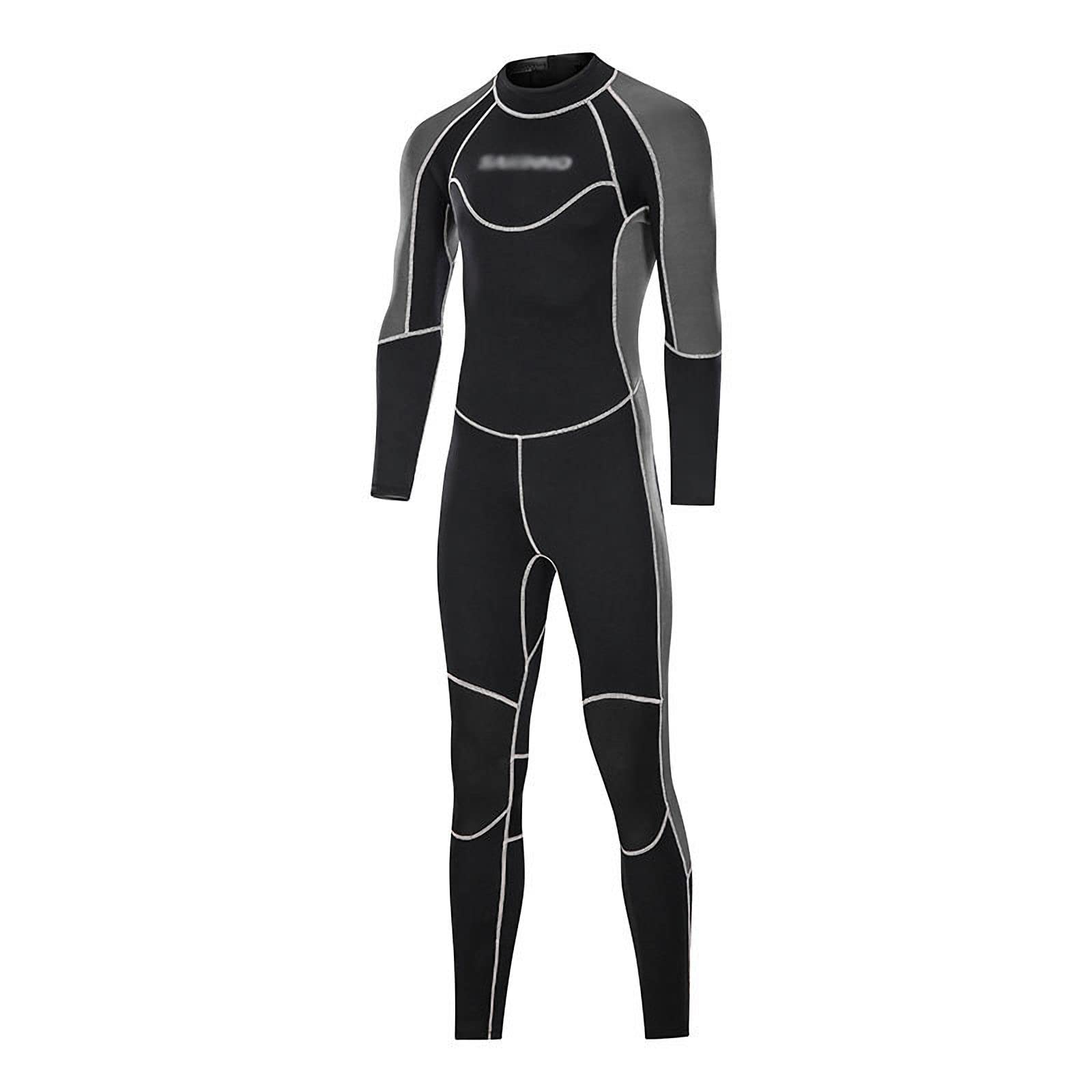 Premium 3MM Neoprene Full Body Wetsuit for Men - Stretch Long Sleeve Diving Suit for Scuba, Surfing, Snorkeling & Swimming | Warm & Comfortable for Cold Water Adventures