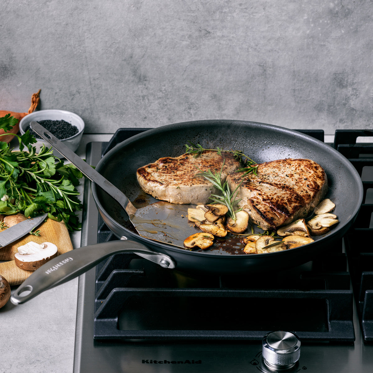 Canterbury Ceramic Nonstick 10-Piece Cookware Set - Gray | Non-Toxic PFOA-Free Pots & Pans for Healthy Cooking | Perfect for Frying, Sautéing & Boiling in Modern Kitchens