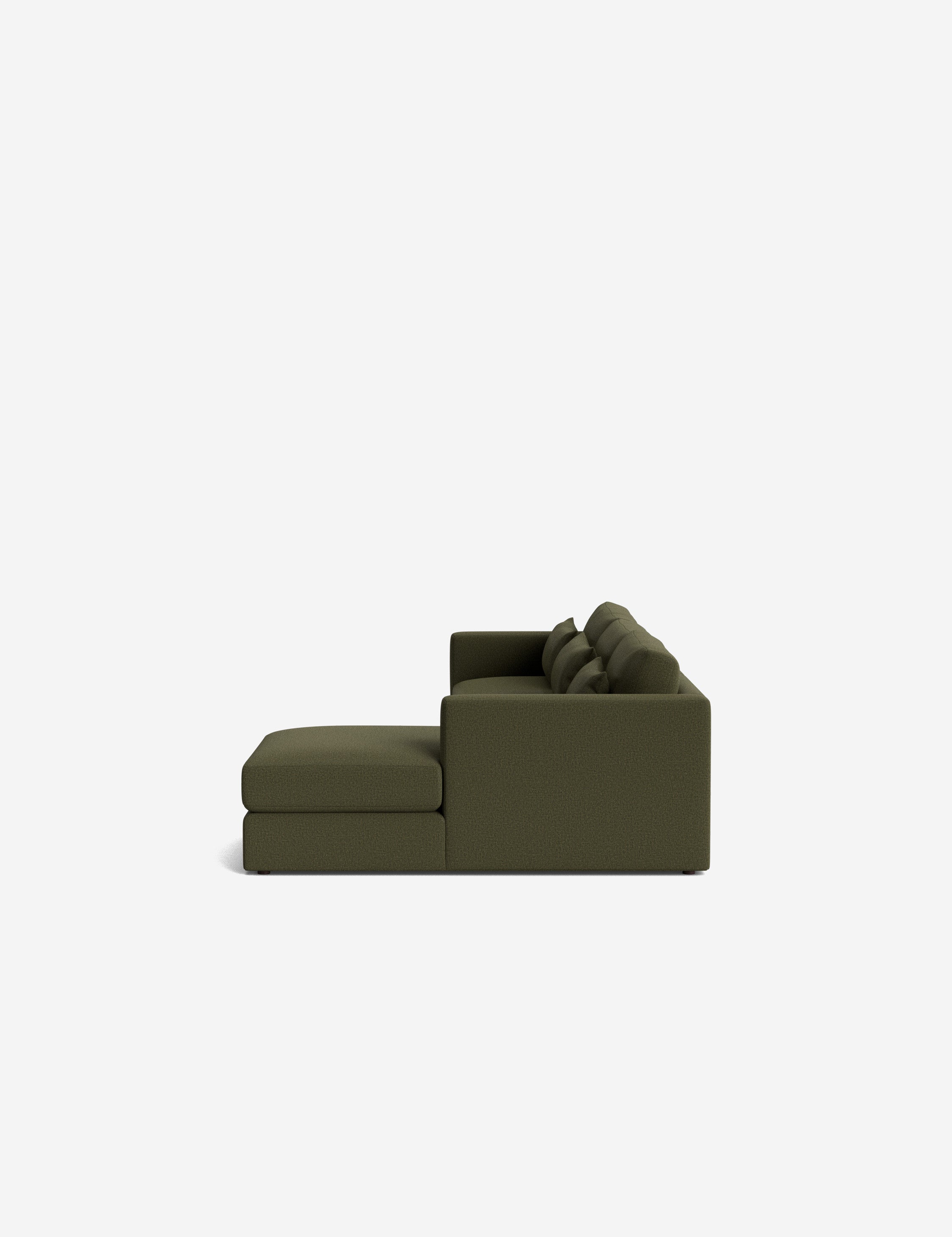 Durham Chaise Sectional Sofa - Modern L-Shaped Couch with Chaise Lounge | Comfortable Fabric Upholstery for Living Room, Family Room & Home Theater