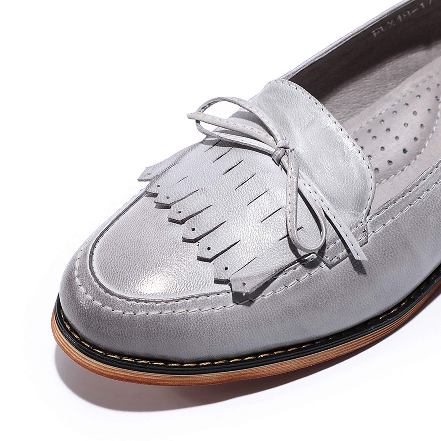 Women's Leather Tassel Loafers - Slip On Casual & Office Flats for Ladies | Mona Flying Dress Shoes | Perfect for Work, Business Meetings & Everyday Wear