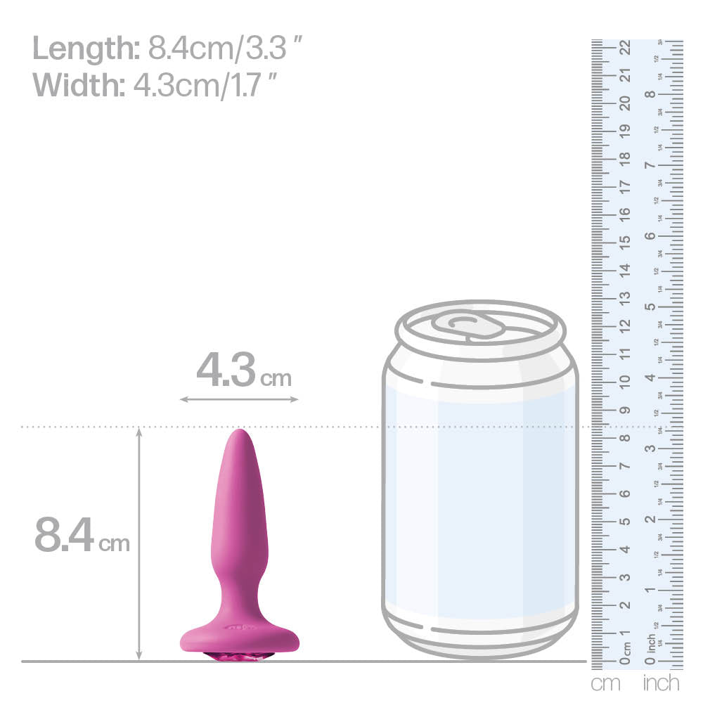 Glams Gem Butt Plug - Small Anal Plug for Women & Men - Comfortable & Discreet for Beginners - Perfect for Sensual Play, Couples & Solo Use
