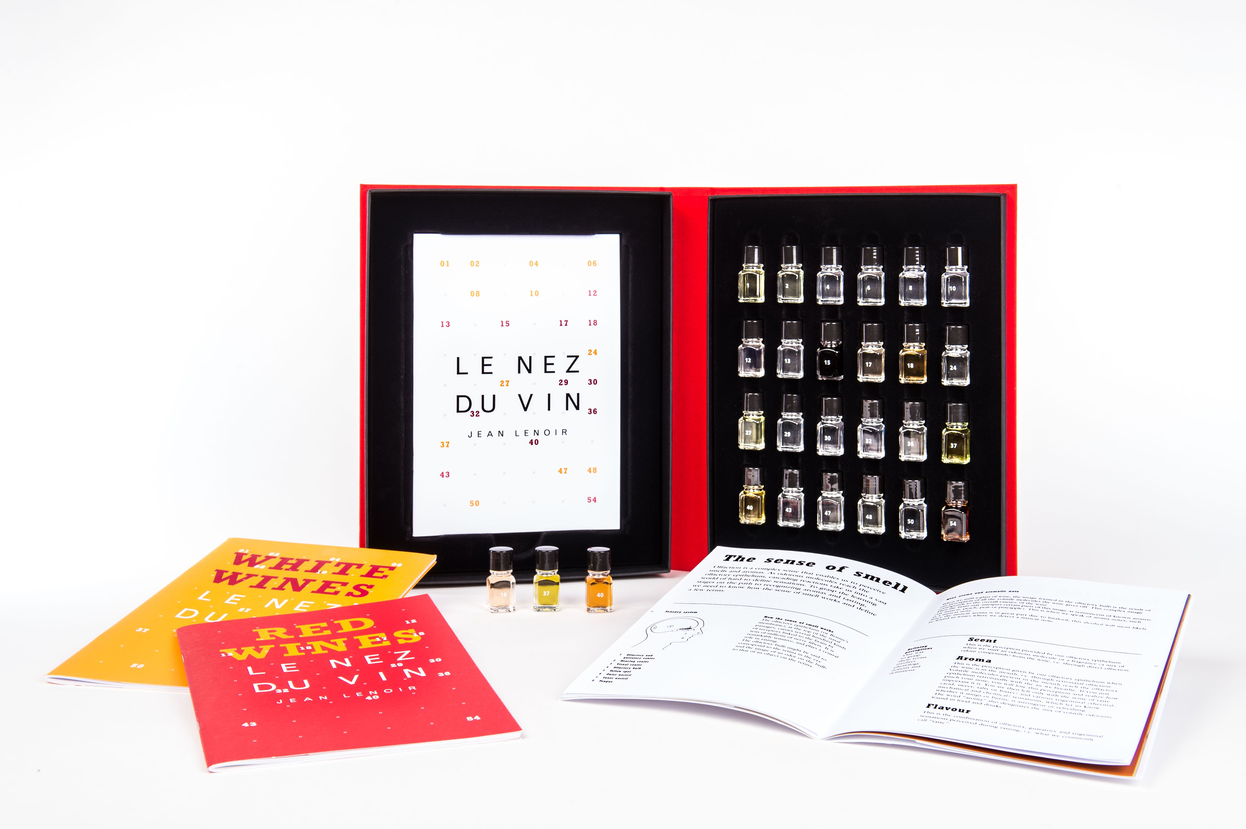 Le Nez du Vin Wine Aroma Kit - Duo 24 Essential Wine Scents for Tasting & Education | Perfect for Sommeliers, Wine Enthusiasts & Home Tasting Parties