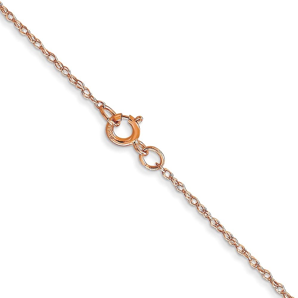 14K Yellow Gold 0.6mm Carded Cable Rope Chain Necklace - Dainty & Elegant Fine Jewelry for Women - Perfect for Everyday Wear, Gift Giving & Special Occasions