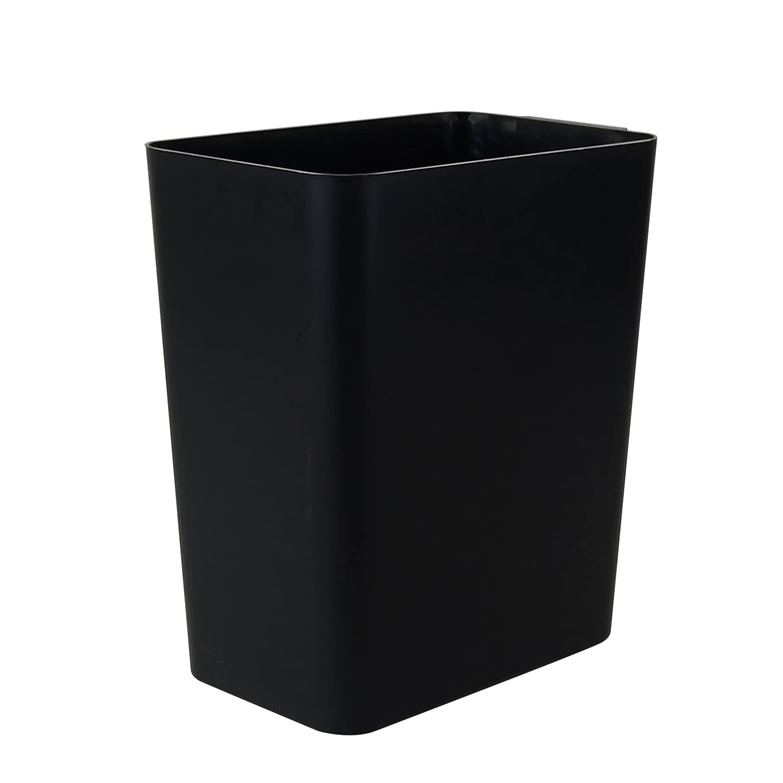 3-Pack Black 4.5 Gallon Trash Can Wastebasket with Lid, Heavy Duty Garbage Bin for Kitchen, Bathroom & Office - Odor Control & Space Saving Solution