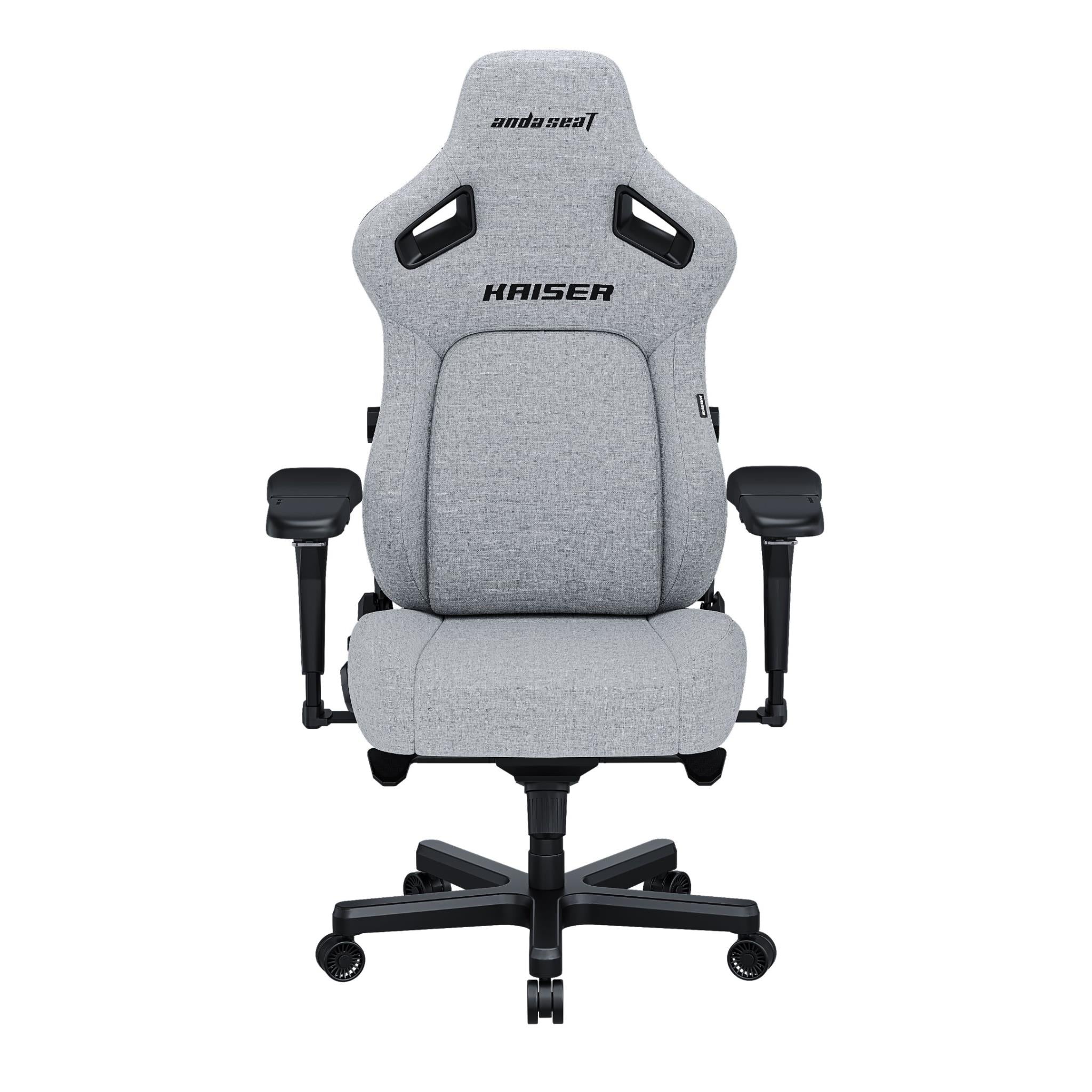Anda Seat Kaiser 4 Series Premium Gaming Chair - Ergonomic Office & PC Gaming Chair with Adjustable Lumbar Support - Large Size Ash Grey - Perfect for Esports, Streaming & Home Office Work