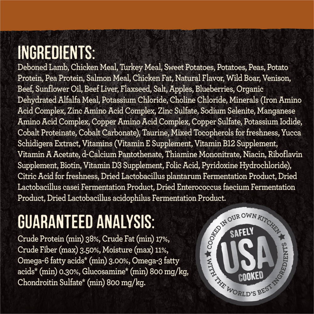 Merrick Backcountry Raw Infused Grain Free Big Game Recipe Freeze Dried Dog Food - High Protein Dry & Wet Dog Food for Active Dogs, Hunting & Outdoor Adventures
