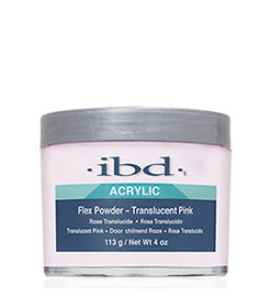 IBD FLEX Translucent Pink Nail Powder 4oz - Professional UV/LED Gel Nail Art for Manicures & Pedicures