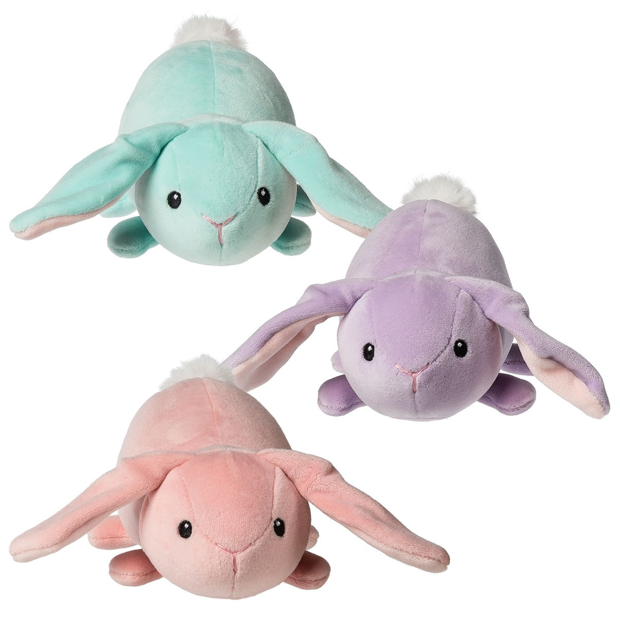 Smootheez Loppies Bunnies - 5 Pack Assorted Plush Stuffed Animals for Kids, Soft and Cuddly Bunny Toys for Easter Gifts, Nursery Decor, and Sensory Play