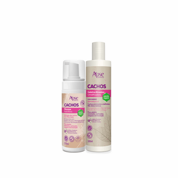 Apse Cosmetics Curl Finishing Kit - Hydrating Mousse & Defining Gel Duo for Curly Hair | Perfect for Daily Styling & Special Occasions