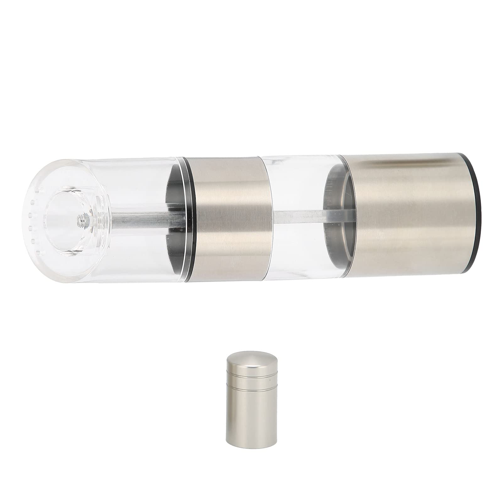 Premium Stainless Steel Pepper Mill & Salt Grinder Set - Adjustable Coarseness, Ergonomic Design for Home Kitchen Use - Perfect for Cooking, Baking & Table Seasoning
