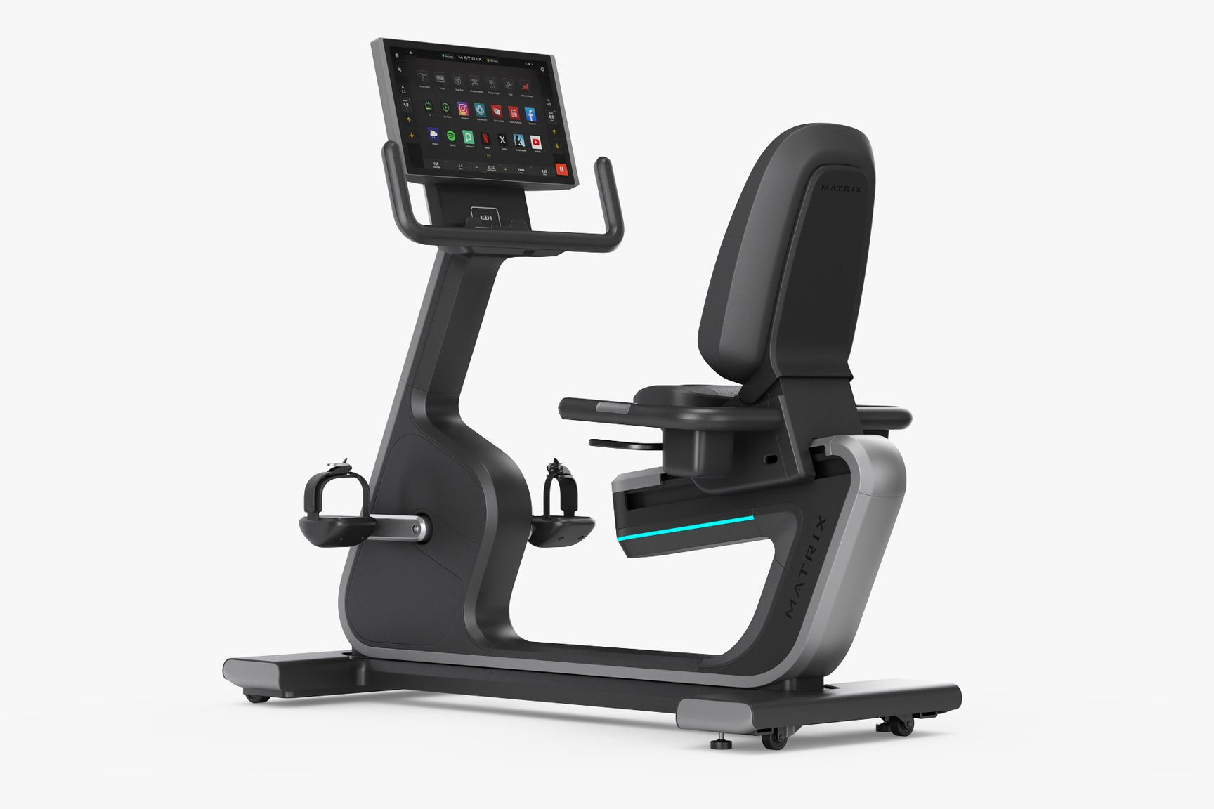 Matrix Onyx Recumbent Exercise Bike for Home Gym - Low Impact Cardio Workout Machine for Seniors & Physical Therapy - Perfect for Indoor Cycling & Rehabilitation Training