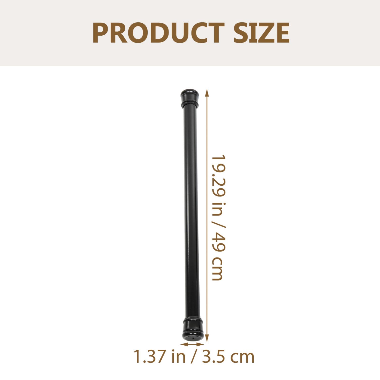 Adjustable Spring Tension Curtain Rod 20-32 Inches (50-80cm) - Expandable Window Rod, Retractable Clothes Drying Pole & Metal Shower Curtain Rod for Kitchen, Bathroom, Dorm Room - Perfect for Hanging Curtains, Towels, and Lightweight Laundry