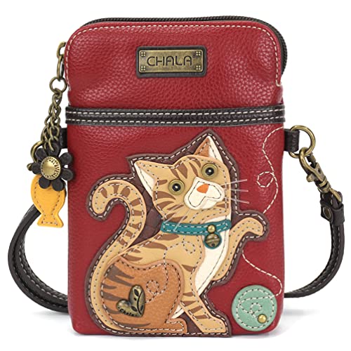 Orange Tabby Cat - Burgundy