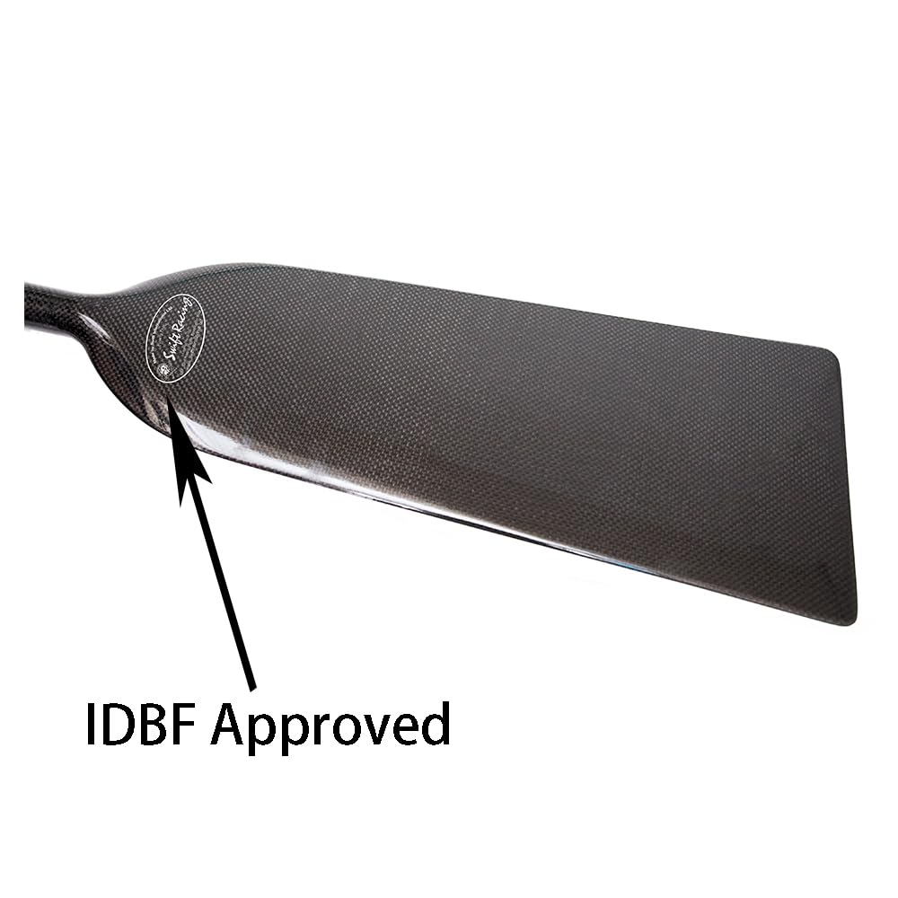 Lightweight IDBF Approved Carbon Fiber Dragon Boat Paddle - Competition & Training Canoe Paddle for Racing and Recreational Use