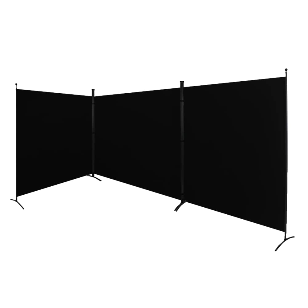Steel-AID Triple-Panel Privacy Room Divider - 216