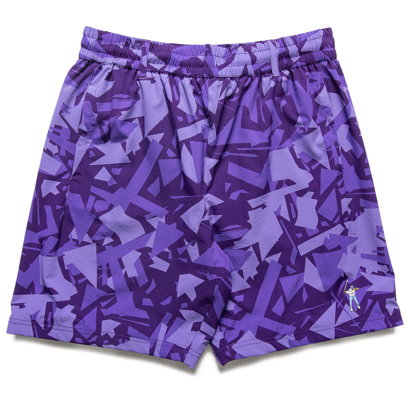 Eastside Golf Mesh Lined Shorts - Violet Stone Shatter Color | Comfortable Golf & Casual Wear for Men | Perfect for Golf Courses, Summer Outings & Lounge Wear