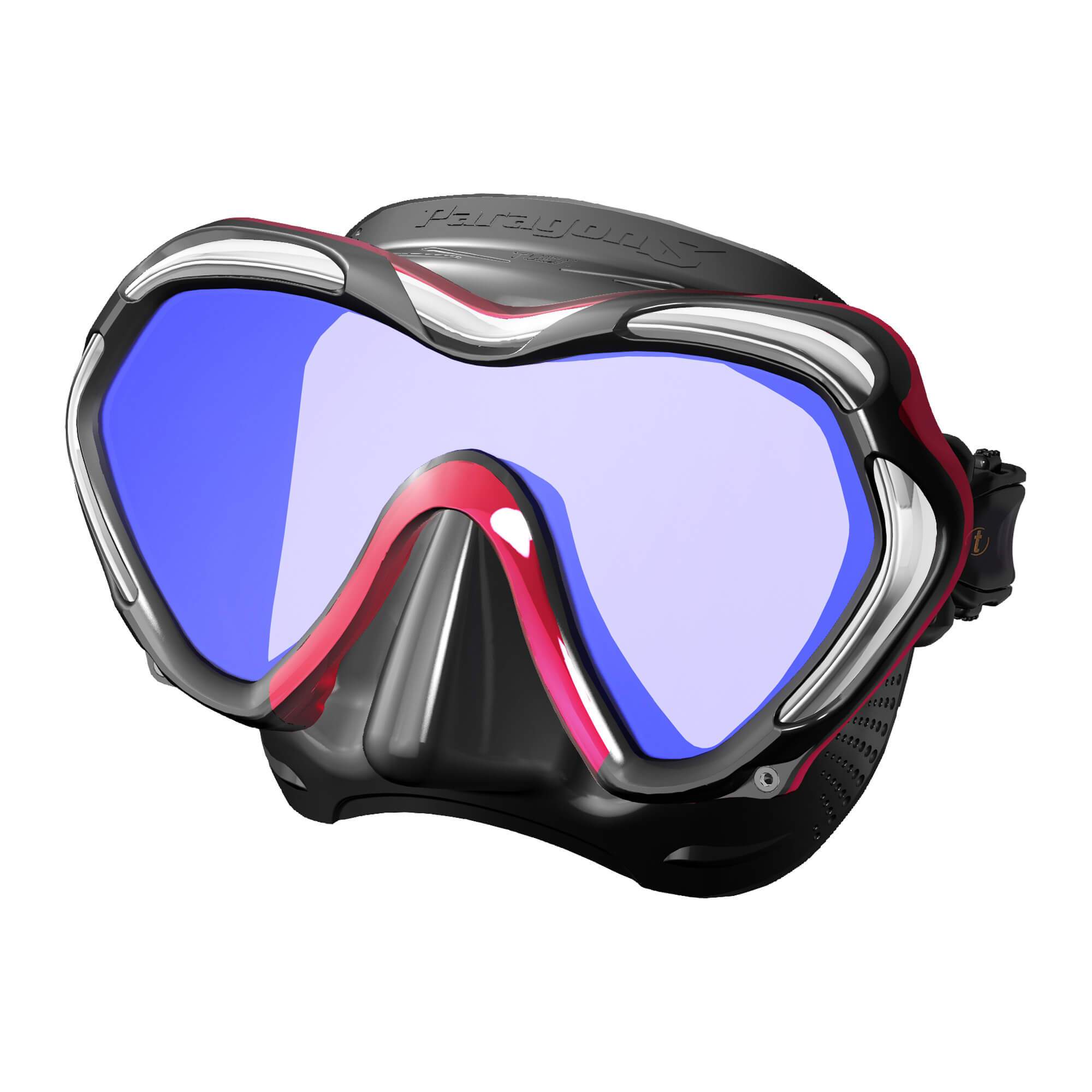 TUSA Paragon S Scuba Diving Mask - Comfortable Snorkeling & Freediving Mask with Tempered Glass for Clear Underwater Vision - Perfect for Ocean Adventures, Snorkeling Trips & Scuba Diving