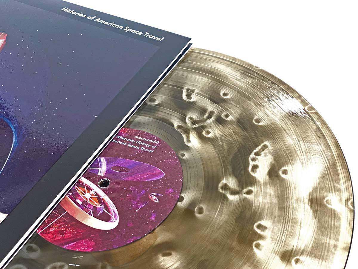 Moon & 6 Histories of American Space Travel - Deluxe Etching 2xLP Vinyl Record | NASA Space Exploration Music Collection | Perfect for Audiophiles & Space Enthusiasts