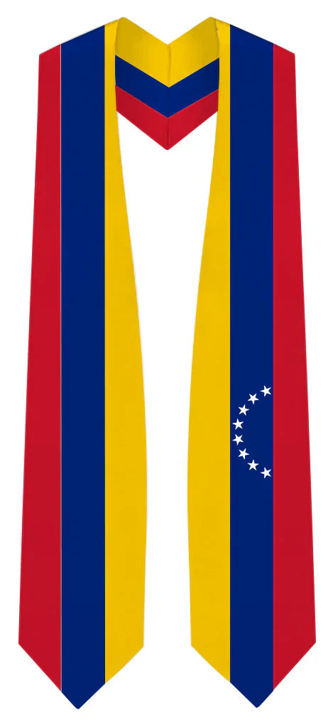 International Flag Graduation Stole - Multicolor Sash for Graduation Ceremony - Perfect for High School & College Commencement
