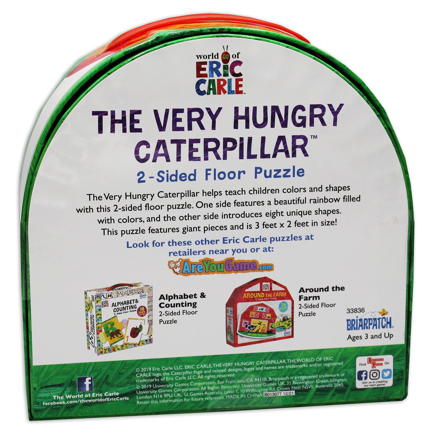 Briarpatch Eric Carle The Very Hungry Caterpillar 26-Piece Kids Floor Puzzle - Educational Toy for Toddlers & Preschoolers - Perfect for Playroom, Classroom & Birthday Gifts