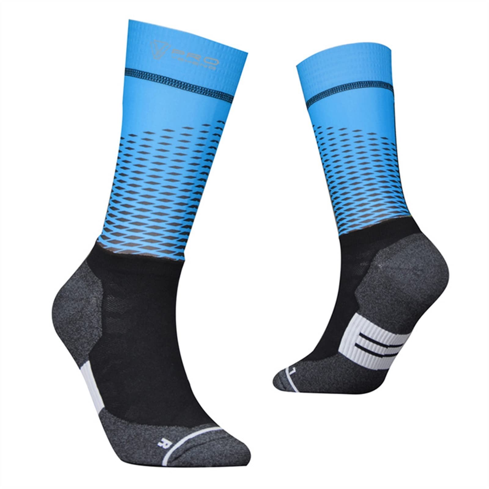 **Anti-Slip Cycling Socks for Men & Women – Professional Bike Team Aero Socks – Breathable Compression Socks for Road Biking & Outdoor Sports – Unisex Riding Socks (Size 37-44, Color 08) – Perfect for Long-Distance Cycling, Training & Racing**