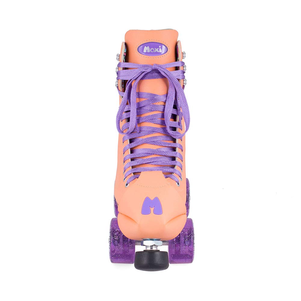Moxi Beach Bunny Roller Skates for Women - Stylish Outdoor & Indoor Quad Skates with Cushioned Boots for Rink, Park, and Beach Skating