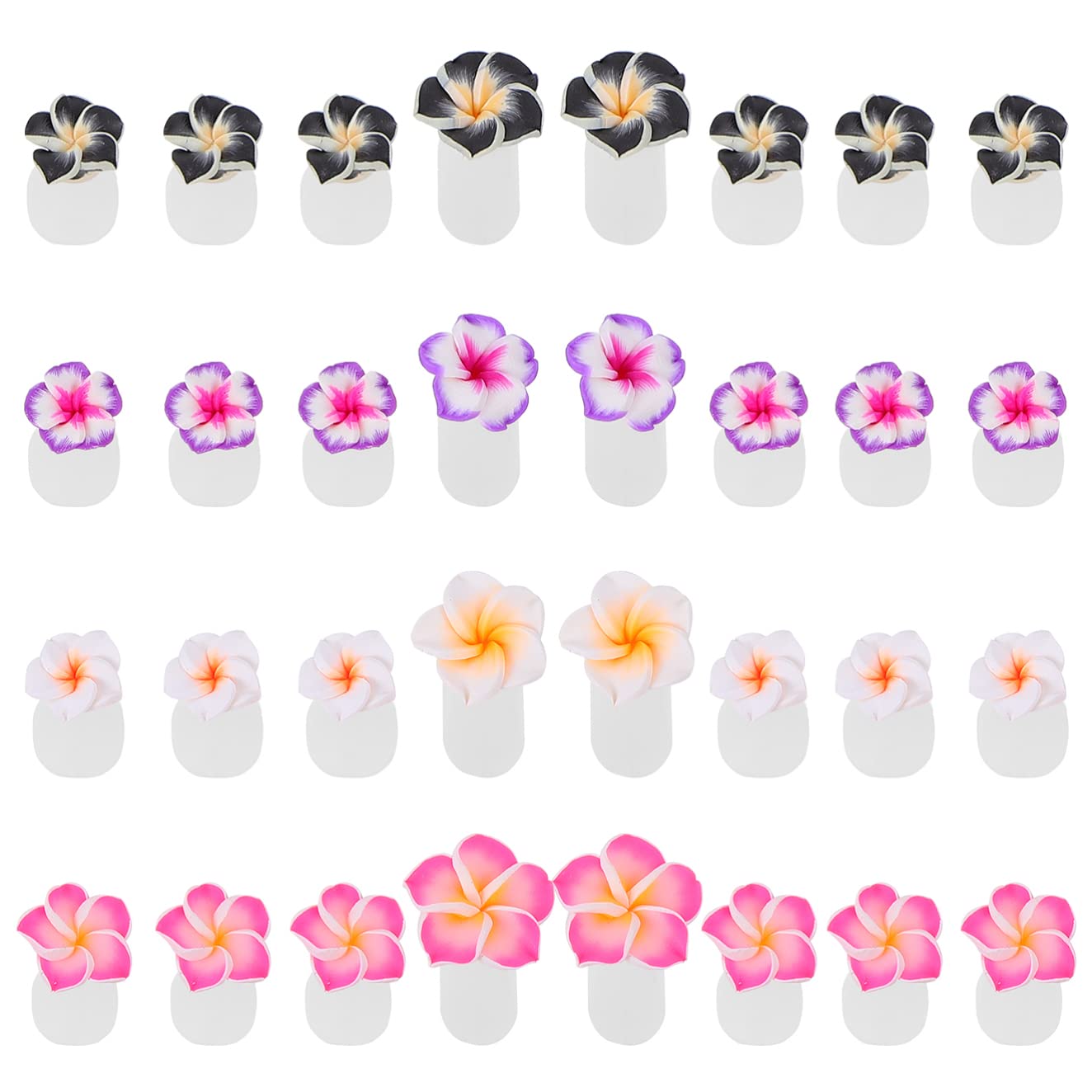 Uonlytech 32pcs Flower Silicone Toe Separators - Pedicure Spacers for Nail Art & Salon - Comfortable Toe Dividers for Manicure, Pedicure, Gel Polish Application & At-Home Nail Care