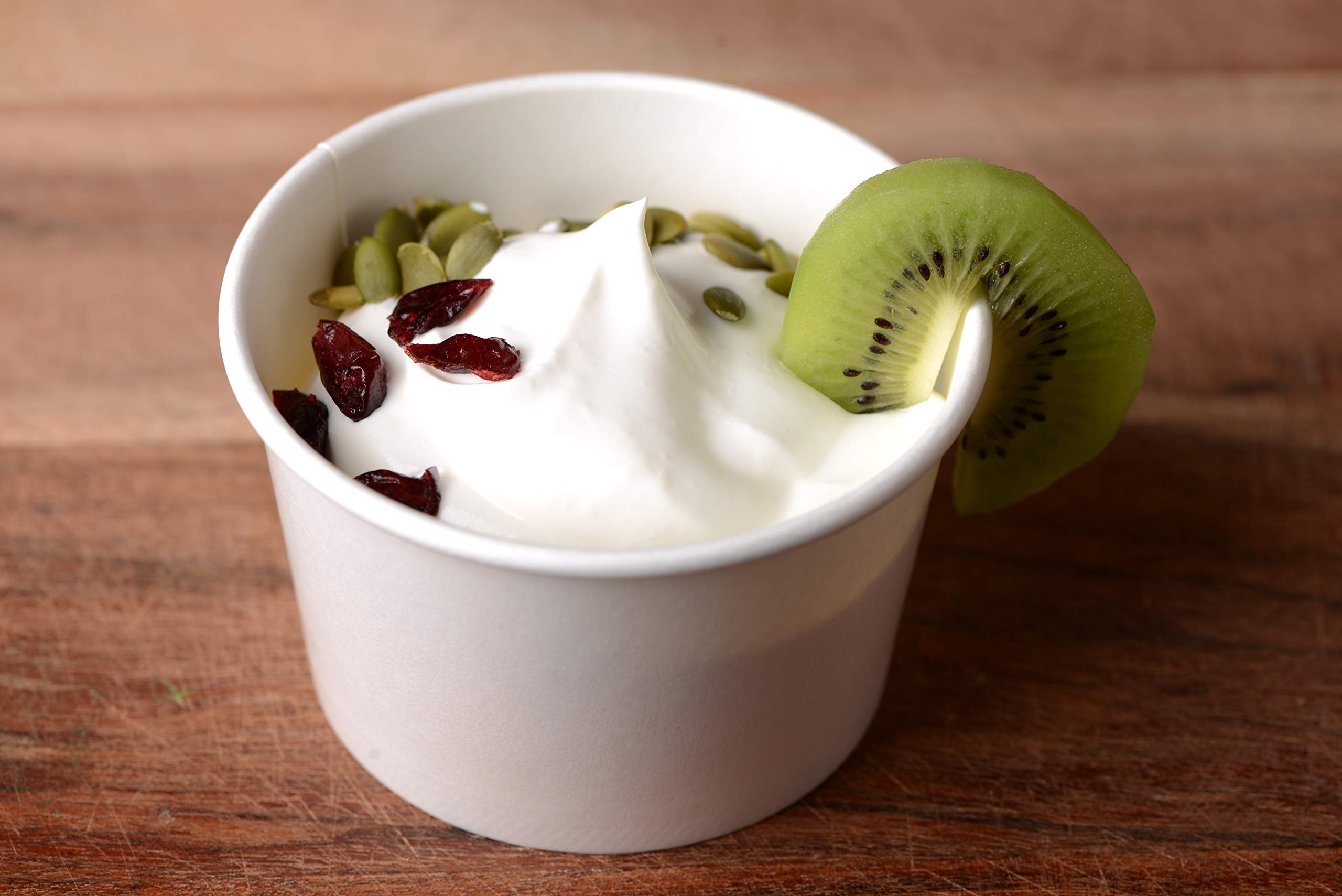 500 Count 8 oz Disposable White Paper Soup Containers with Lids - Half Pint Ice Cream & Yogurt Cups | Microwave Safe, Eco-Friendly Takeout Containers for Restaurants, Delis & Catering | Perfect for Soups, Salads, Desserts & Meal Prep