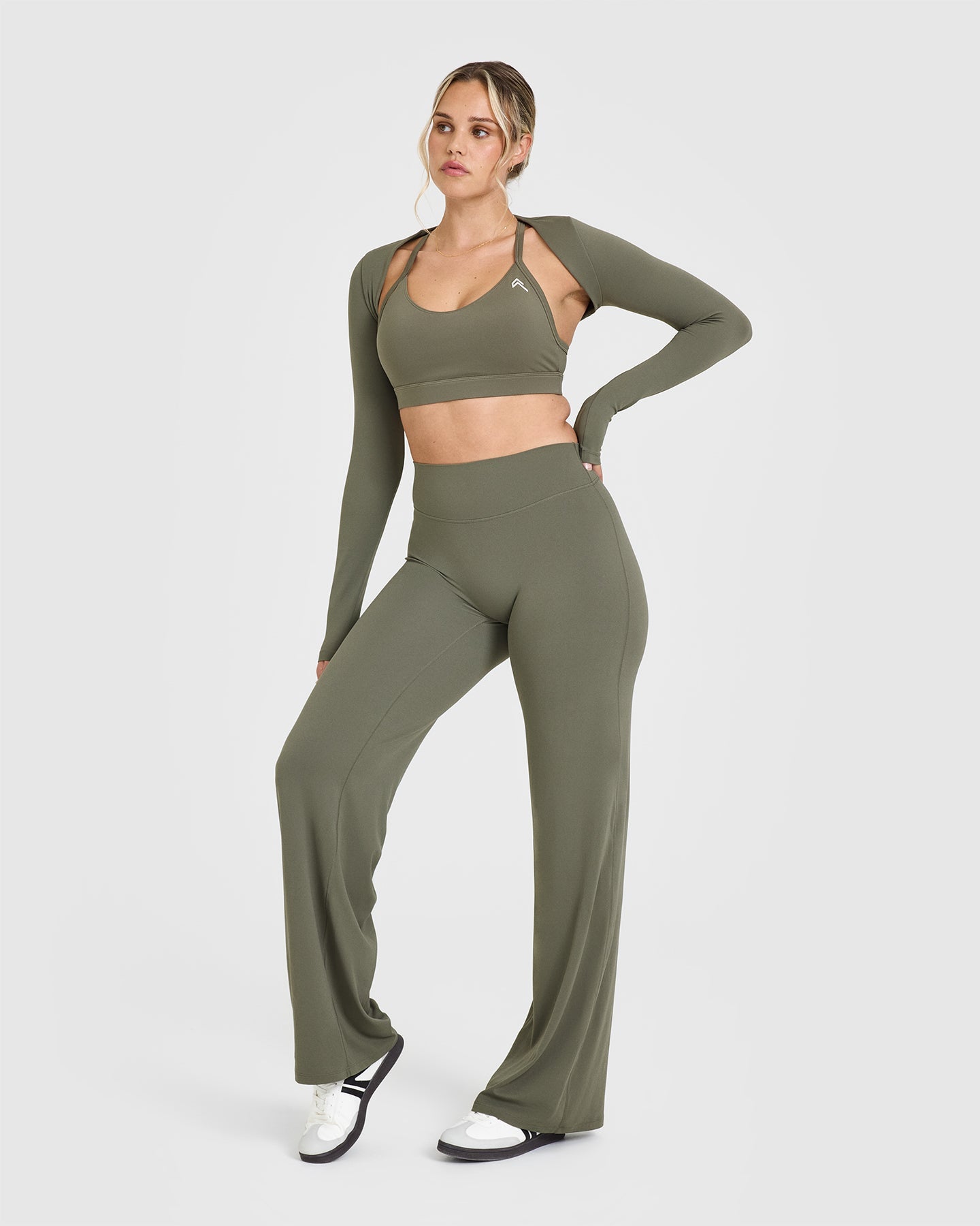 SoftMotion™ Long Sleeve Shirt for Women - Comfortable Alpine Green Blouse | Perfect for Work, Travel & Casual Outfits