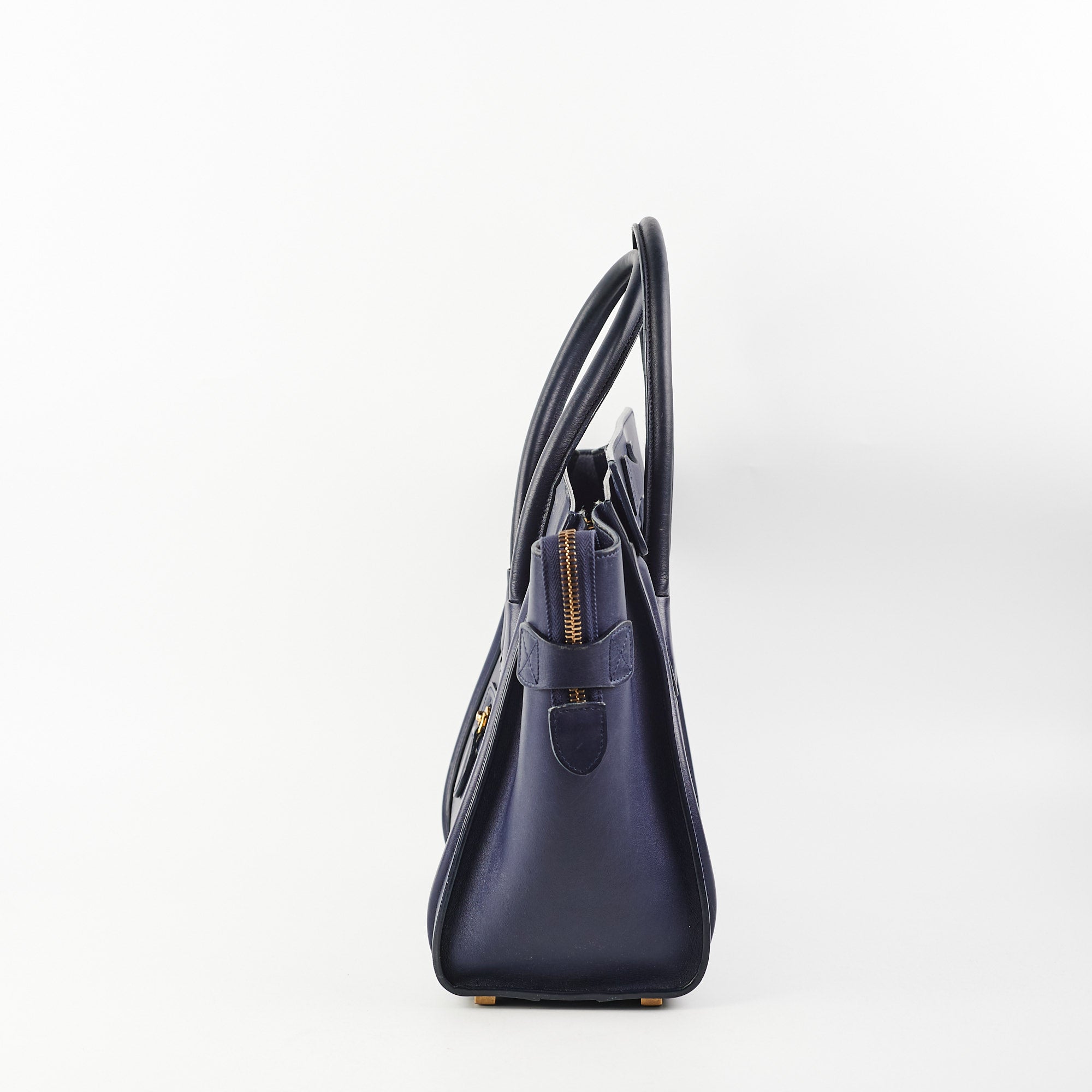 Celine Micro Luggage Bag in Navy Blue | Premium Leather Crossbody Handbag for Women | Perfect for Work, Travel & Everyday Use