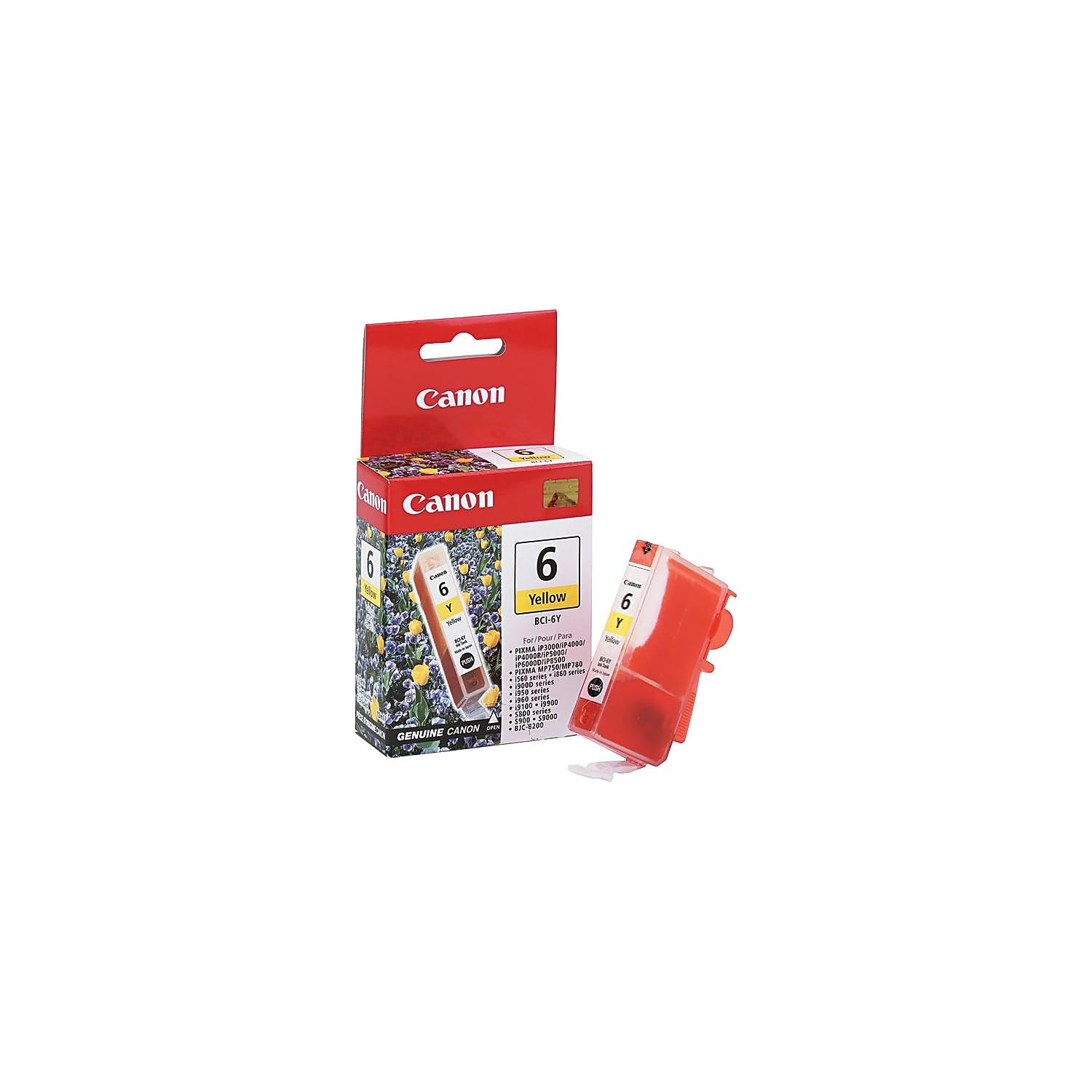 Canon BCI-6 YELLOW Ink Cartridge - Compatible with MP760/MP750/MP780 Printers - High-Quality Replacement for Home & Office Printing