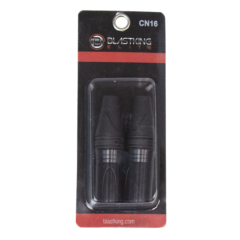 Blastking 3 Pin Male XLR Connector Gold Plated - Professional Audio Cable Connector Pair for Microphones, Speakers & Studio Equipment