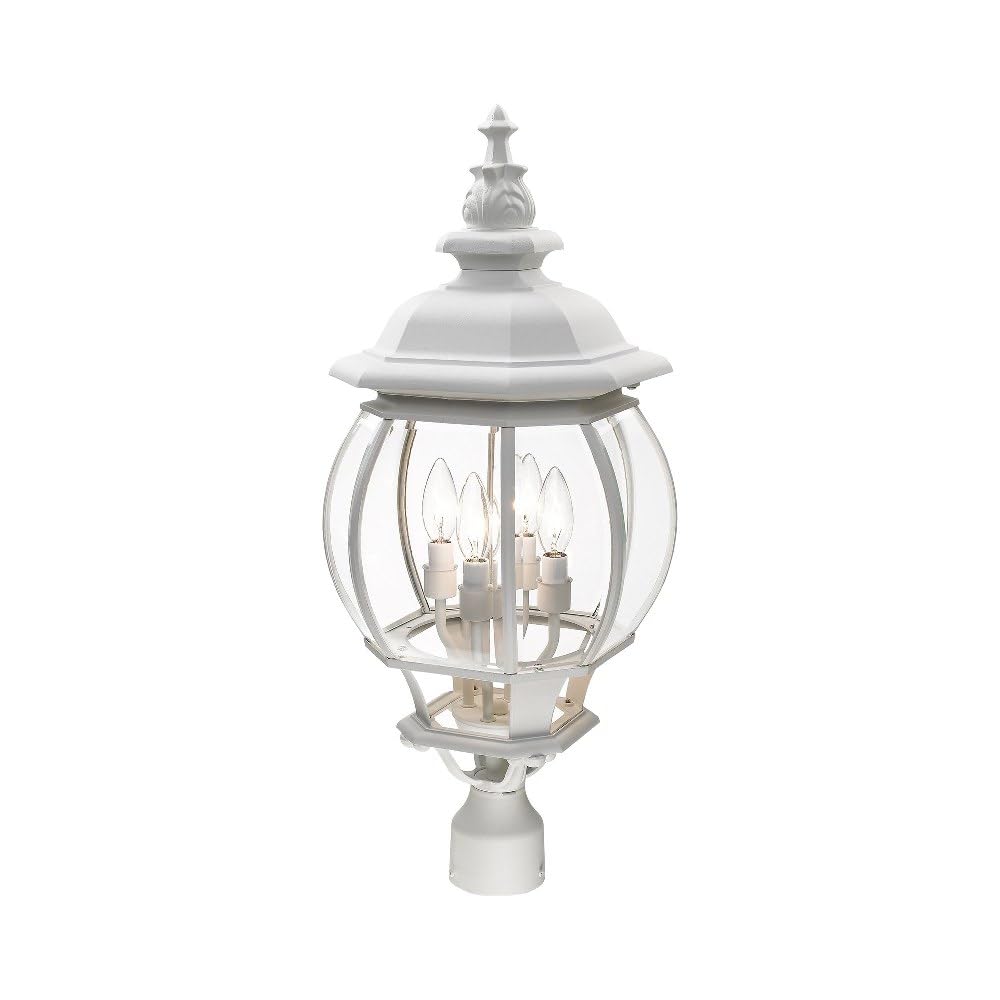 Livex Lighting 7703-14 Black Outdoor Post Top Lantern - 11.5