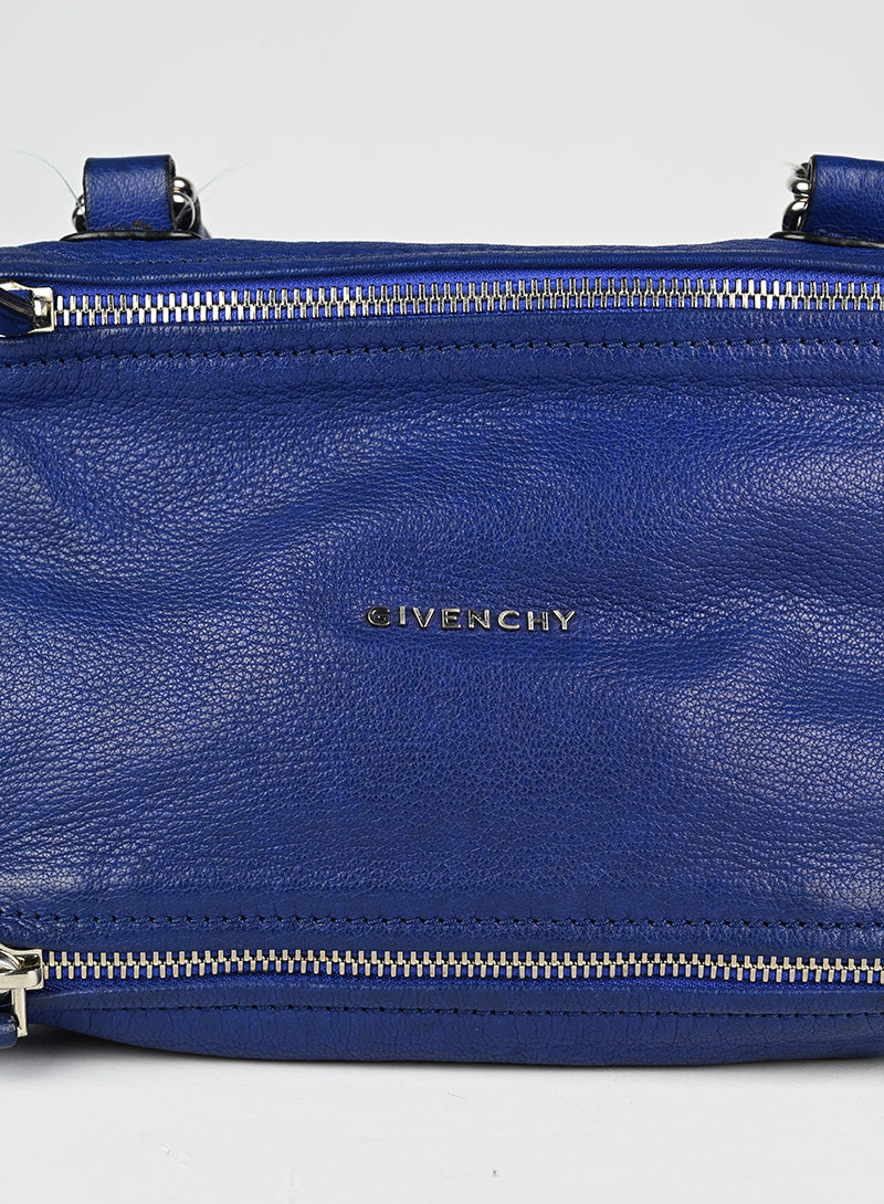 Givenchy Pandora Leather Handbag in Blue - Luxury Crossbody Bag for Women, Perfect for Work, Travel & Evening Events