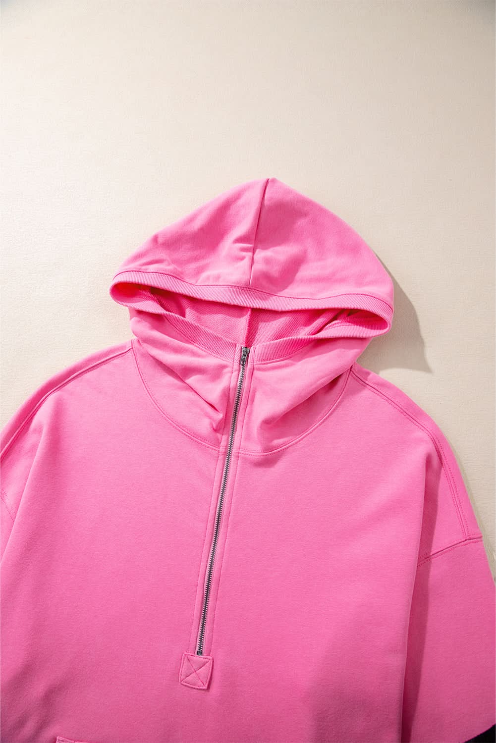Bonbon Oversized Half Zip Hoodie for Women - Cozy Fleece Pullover Sweatshirt for Casual Wear, Loungewear & Outdoor Activities