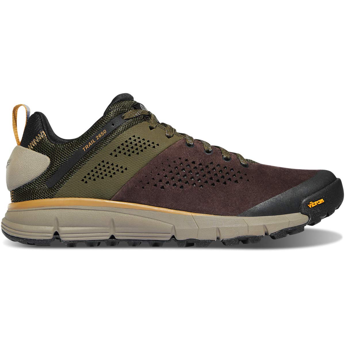 Danner Trail 2650 Men's Hiking Boots - Lightweight Suede & Textile with Breathable Mesh, OrthoLite Footbed & Vibram Outsole - Perfect for Outdoor Adventures, Hiking, and Backpacking
