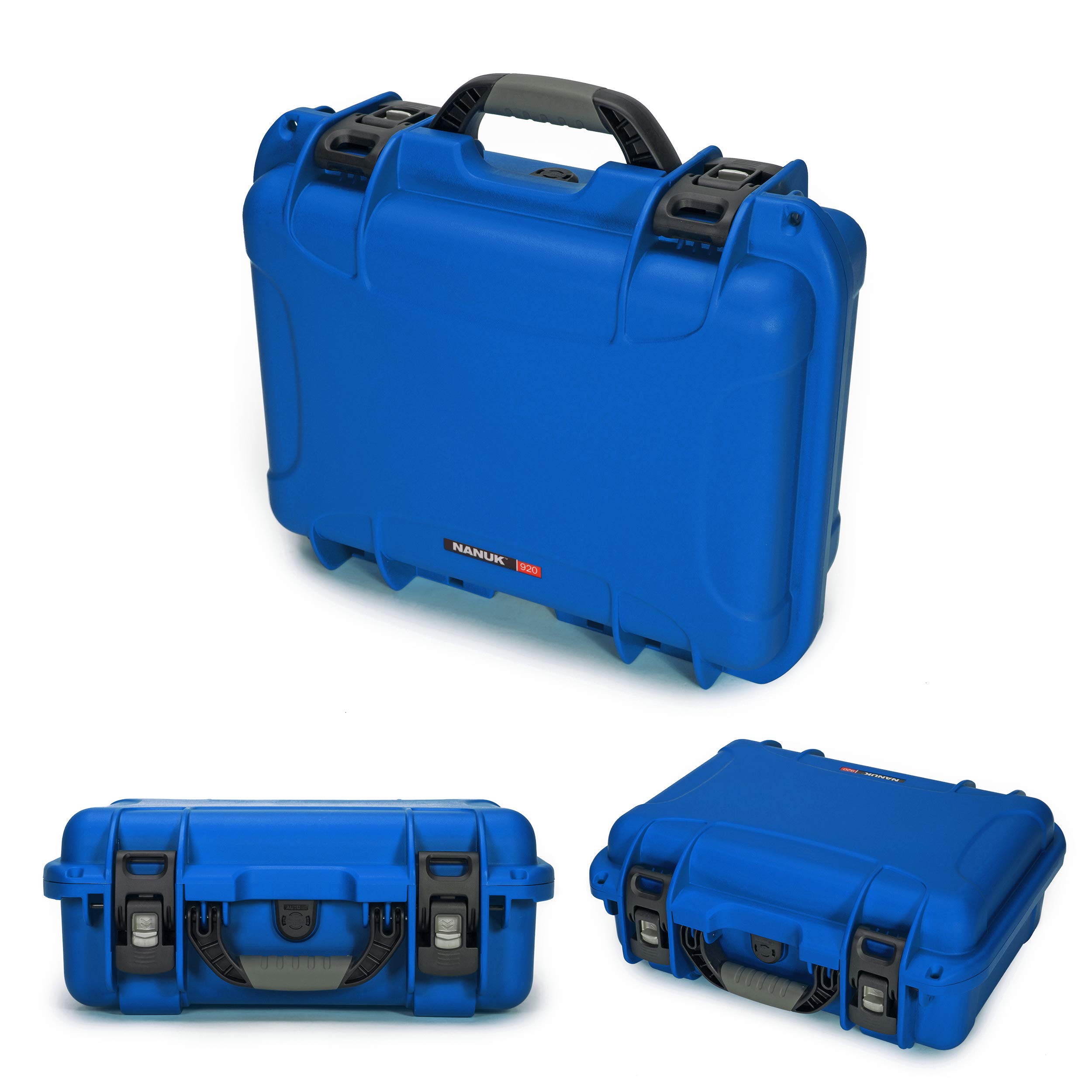 Nanuk 920 Waterproof Hard Protective Case with Lid Organizer & Padded Dividers - Blue | Shockproof Storage for Cameras, Drones & Electronics | Travel, Outdoor & Professional Use