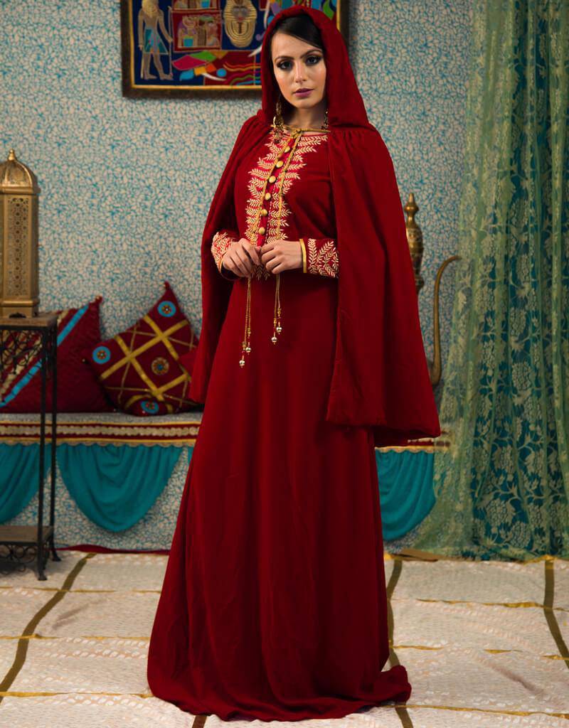 Elegant Aline Abaya with Intricate Neckline Design - Perfect for Islamic Prayer, Eid Celebrations & Modest Fashion