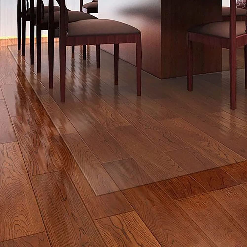 Heavy Duty Clear Plastic Chair Mat for Carpet - Office & Home Floor Protector for Desk Chairs & Dining Tables | Durable Carpet Protection for Rolling Chairs & High Traffic Areas