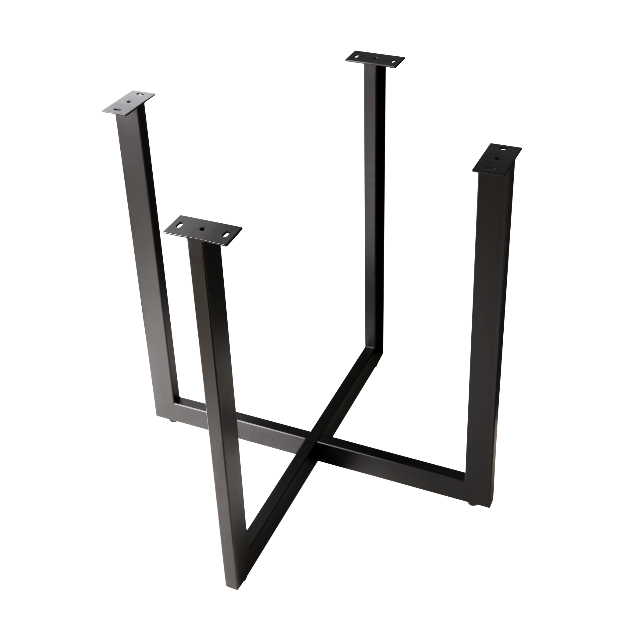 2-Piece Round Dining Table Base Set - 710x710x710mm, 50x25mm - Sturdy Metal Legs for Kitchen, Restaurant & Outdoor Dining Furniture