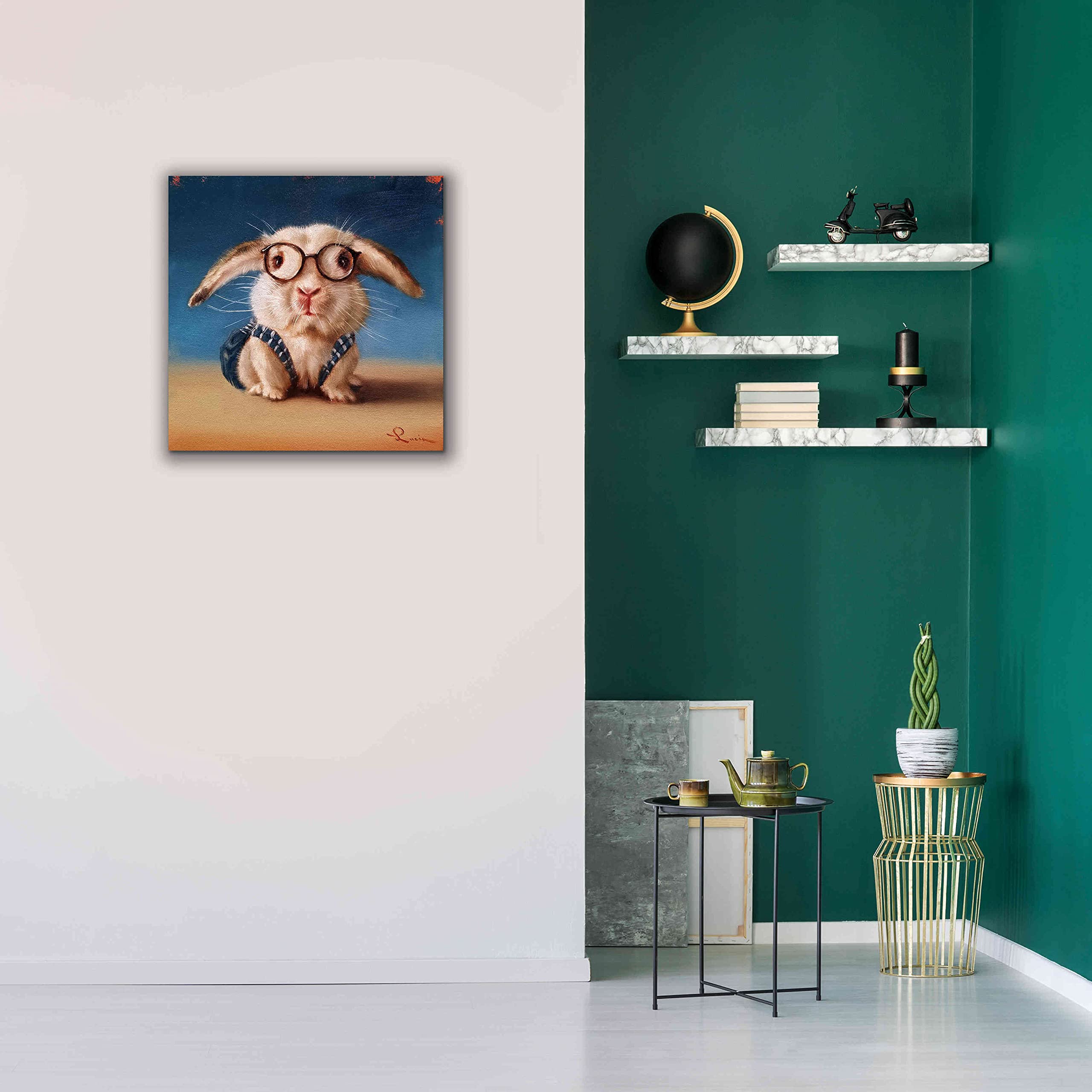 Lucia Heffernan 'Back to School' Graffiti Canvas Wall Art - 26x26 Inches Modern Home Decor for Living Room, Bedroom & Office