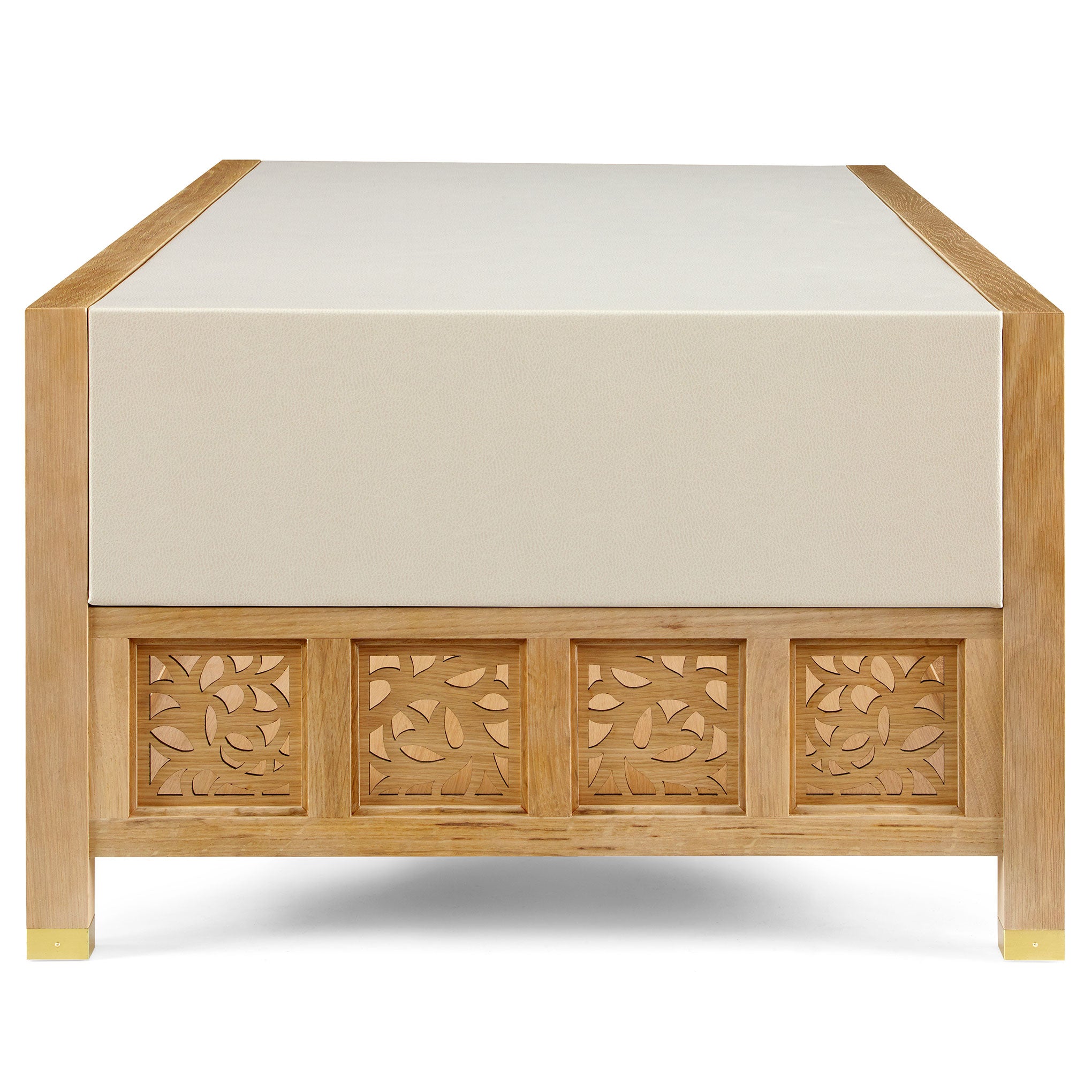 Stylish Surrey Hills Trellis Cocktail Table - Modern End Table for Living Room, Patio & Outdoor Decor - Perfect for Coffee, Books & Drinks