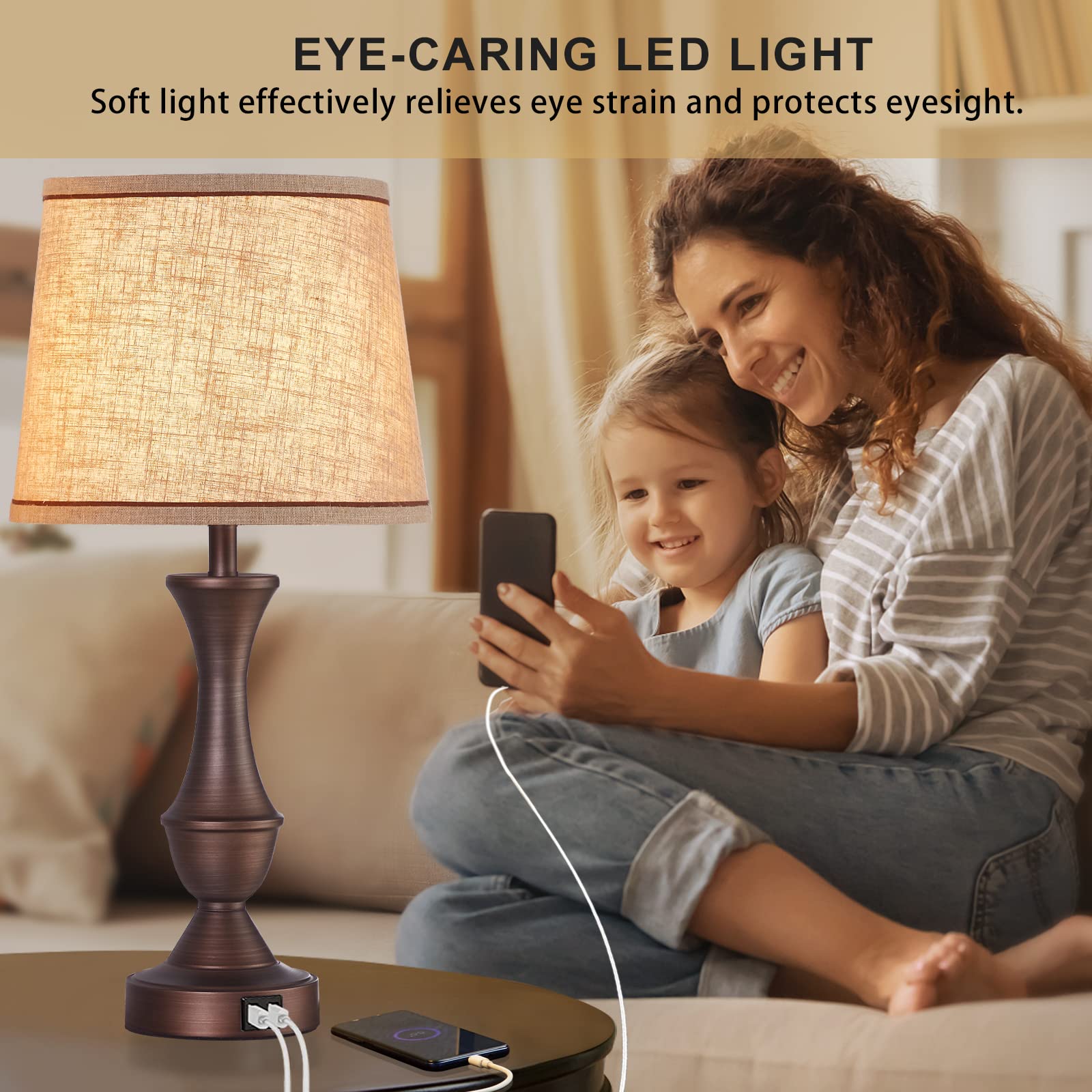 2-Pack Touch Control Table Lamps - 22
