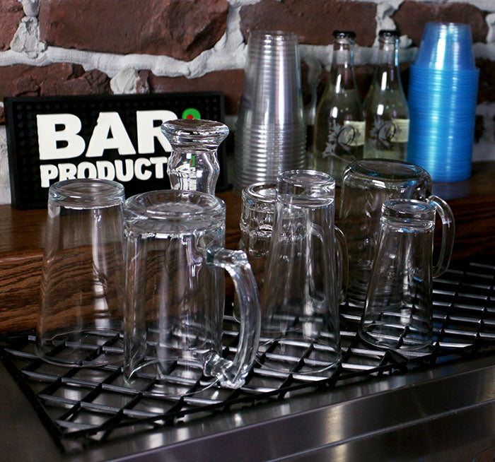 BarConic® Interlocking Glass Mats – 12” x 8” Non-Slip Drink Coasters for Tables, Bars & Countertops – Perfect for Parties, Home Decor & Kitchen Use